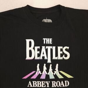 The Beatles Abbey Road Band Graphic Crew Neck T Shirt Womens Size Medium M Black
